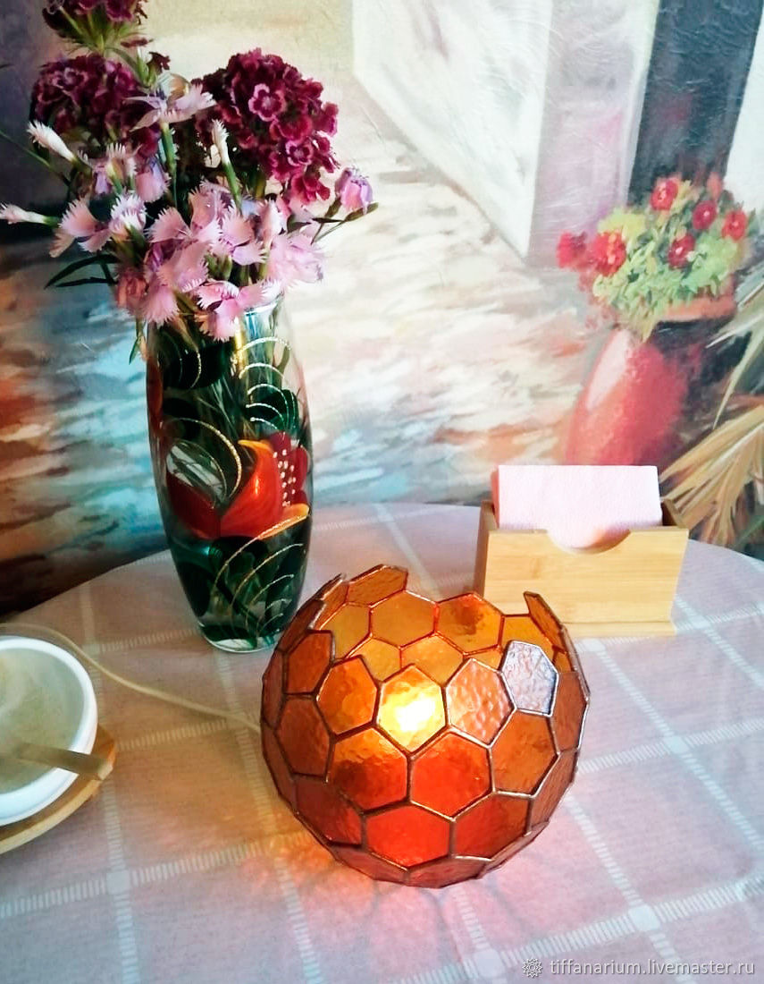 Honeycomb table hot sale lamp