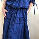 Dress iris blue cotton embroidery and lace. Dresses. PolMary. My Livemaster. Фото №5