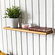Wall shelf in natural color, 60 cm, Shelves, Moscow,  Фото №1