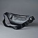 Order Men's leather waist bag 'Sigma' (Black). DragonBags - Rucksack leather. Livemaster. . Waist Bag Фото №3