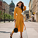 Linen dress ' Beauty of simple lines '(Sunny), Dresses, St. Petersburg,  Фото №1