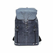 Сумки и аксессуары handmade. Livemaster - original item Backpack leather blue women`s Blue bird Fashion R13p-661. Handmade.