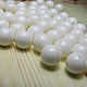 White agate beads 8mm smooth ball. Beads1. Elena (luxury-fittings). Online shopping on My Livemaster.  Фото №2