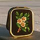 Pocket mirror with embroidery 'Tea tree flowers', Pocket mirrors, Kronstadt,  Фото №1