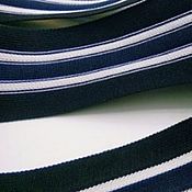 Материалы для творчества handmade. Livemaster - original item Fabric: Lampasnaya braid blue-black. Handmade.