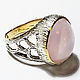 Кольцо из серебра 926 с натуральным розовым кварцем. Кольца. Silverjewels. Интернет-магазин Ярмарка Мастеров.  Фото №2