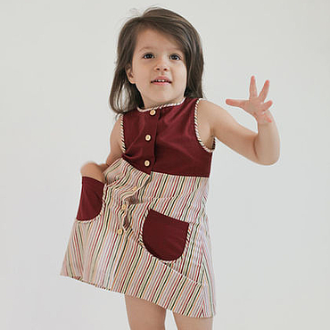 Стиль стиляги для девочек - детское платье, наряд своими руками для детей