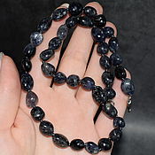 Украшения handmade. Livemaster - original item Beads from natural stone Iolite. Handmade.