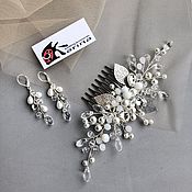 Свадебный салон handmade. Livemaster - original item Wedding jewelry set for bride. 
