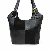 Сумки и аксессуары handmade. Livemaster - original item Tote: Leather bag women`s black Charlize Mod.C70-712. Handmade.