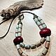 Cherry and mint necklace with jasper. Necklace. Supershtuchki. My Livemaster. Фото №6