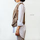  women's knitted vest with buttons Braid 2. Vests. CUTE-KNIT by Nata Onipchenko. My Livemaster. Фото №5