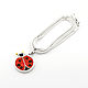 Pendant ladybug. Pendant with red coral. Handmade. Pendant. ARIEL - MOSAIC. Online shopping on My Livemaster.  Фото №2
