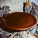 Деревянная тарелка- поднос из древесины кедра 330мм. T43, Тарелки, Новокузнецк,  Фото №1