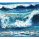 Картина морской пейзаж маслом Морская волна, Картины, Чебоксары,  Фото №1