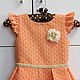 Elegant dress for a girl made of orange sewing. Childrens Dress. Maverick (clothing for girls). Online shopping on My Livemaster.  Фото №2