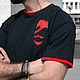 Мужская футболка Beard, крутая черная рок футболка андеграунд. Футболки и майки мужские. Лариса дизайнерская одежда и подарки (EnigmaStyle). Ярмарка Мастеров.  Фото №6