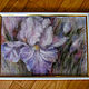 Picture of wool Irises. Pictures. Galina Ansiforova (Veschi s dushoyu). Ярмарка Мастеров.  Фото №5