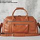 Men's leather travel bag 'Raymond' (Tobacco). Travel bag. DragonBags - Men's accessories. My Livemaster. Фото №9