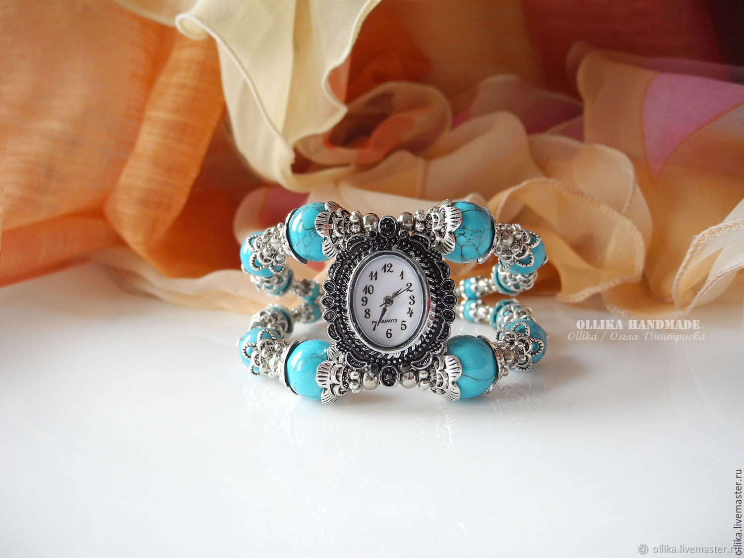Часы женские браслет с камнями