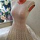 Hand-knitted openwork dress 'Senada'. Dresses. hand knitting from Galina Akhmedova. My Livemaster. Фото №4