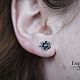 Заказать Серьги-пусеты "Flowers". Esipenok Jewelry. Ярмарка Мастеров. . Серьги-пусеты Фото №3