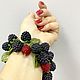 A bracelet made of beads: Raspberries and strawberries. Bead bracelet. Juturna. My Livemaster. Фото №4