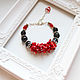Bracelet Black and red. Bead bracelet. my-monisto (my-monisto). Online shopping on My Livemaster.  Фото №2