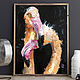 Flamingos in love, Oil Painting, Couple, Two, Pictures, St. Petersburg,  Фото №1