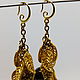 Jet earrings in Black and gold. Earrings. Selberiya shop. Online shopping on My Livemaster.  Фото №2