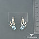 Silver Aqua earrings (silver, Topaz). Earrings. jewelart. Online shopping on My Livemaster.  Фото №2