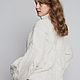 Свитер вязаный белый по мотивам Ermanno Scervino. Свитеры. Knitting by Natali. Ярмарка Мастеров.  Фото №7