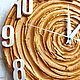 Wall clock with large numbers with a Copper texture. Watch. Clocks for Home (Julia). My Livemaster. Фото №4
