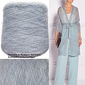 Материалы для творчества handmade. Livemaster - original item Yarn: mohair.Italian mohair yarn.Lanificio dell’Olivo.Color gray-blue. Handmade.