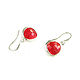 Earrings are red, bright little earrings 'Strawberry ice', Earrings, Moscow,  Фото №1