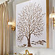 Painting golden tree Interior white painting with gold. Pictures. kartina-sochi. My Livemaster. Фото №4