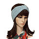 Headband Turban Turban, knitted womens Grey. Bandage. Space Cat Knitting. Online shopping on My Livemaster.  Фото №2