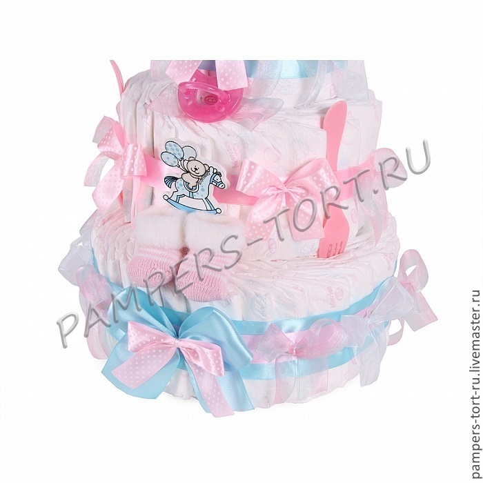 Торт из памперсов - Малышка Динь- Динь(торт из подгузников арт: 11-14 ...