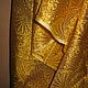 Ткань парча импорт времен СССР золотая 2.94 мна 0.9 м желто-золотая. Ткани. Истоки-Крупный формат. Ярмарка Мастеров.  Фото №15