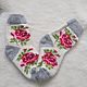 Women's wool socks 'Roses', Socks, Moscow,  Фото №1