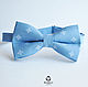 Tie Milord / blue bow tie, blue wedding, Ties, Moscow,  Фото №1