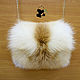 Elegant fur Muff bag made of fur Siberian red Fox. Clutch. Mishan (mishan). My Livemaster. Фото №5