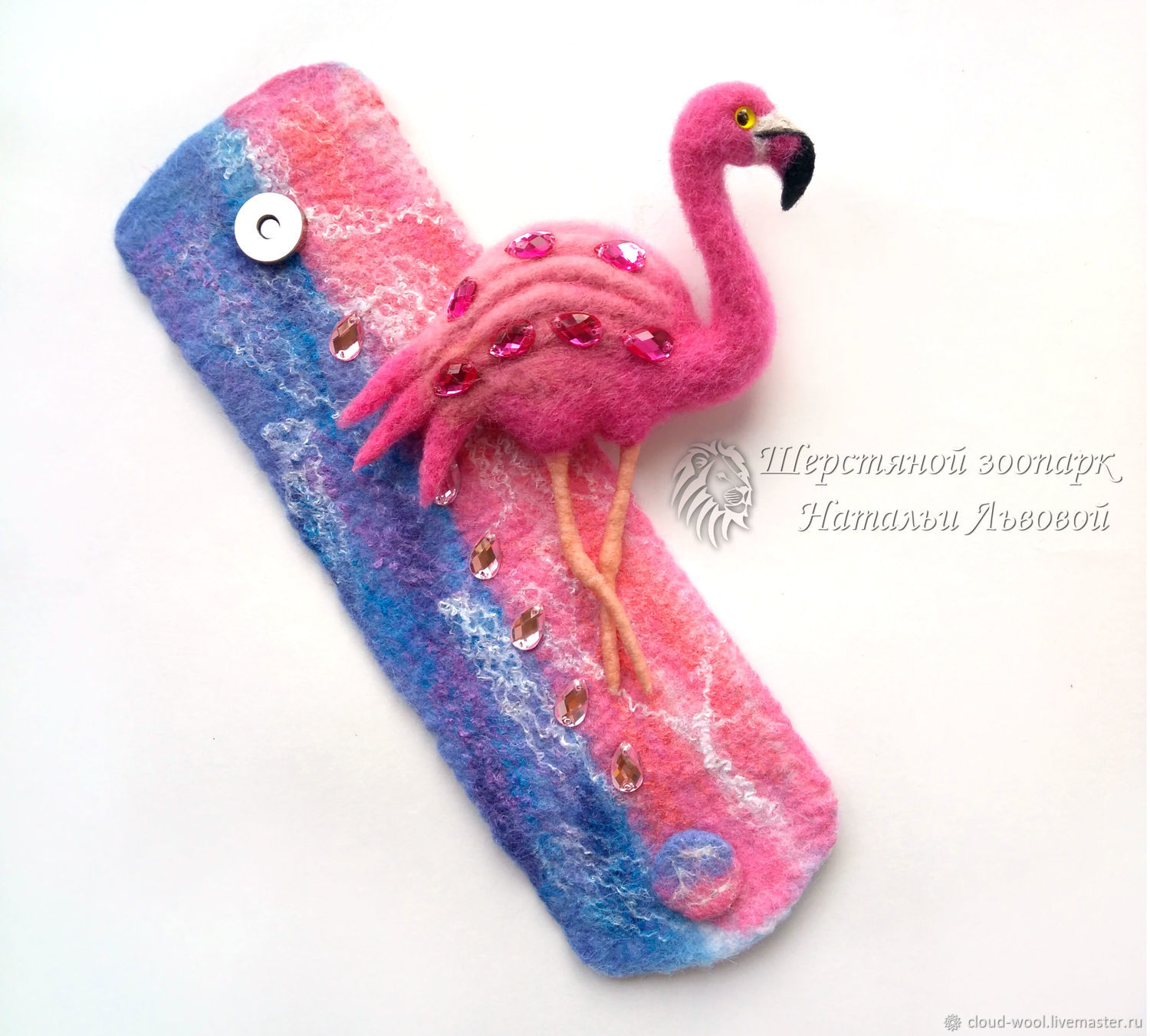 Set Pink Flamingo Bracelet And Brooch Brooches Handmade Livemaster Set Pink Flamingo Bracelet And Brooch