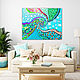 Interior painting abstraction. Bright large painting to order, Pictures, St. Petersburg,  Фото №1