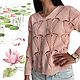 Women's Lotus pullover, cotton, openwork knitting, pink. Pullover Sweaters. SIBERIA COOL (knitting & painting) (Siberia-Cool). My Livemaster. Фото №6