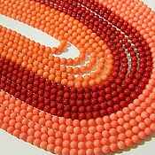 Материалы для творчества handmade. Livemaster - original item Coral 3 color beads for jewelry. Thread. Handmade.