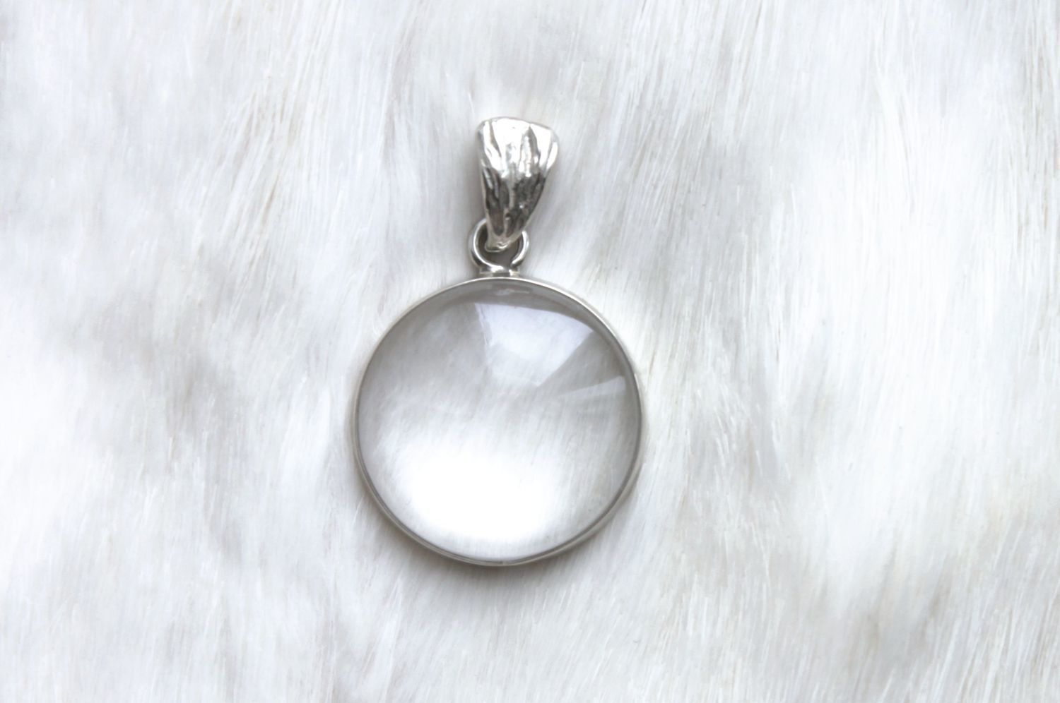 Подвеска с горным хрусталем круглая купить в интернет-магазине Ярмарка ...