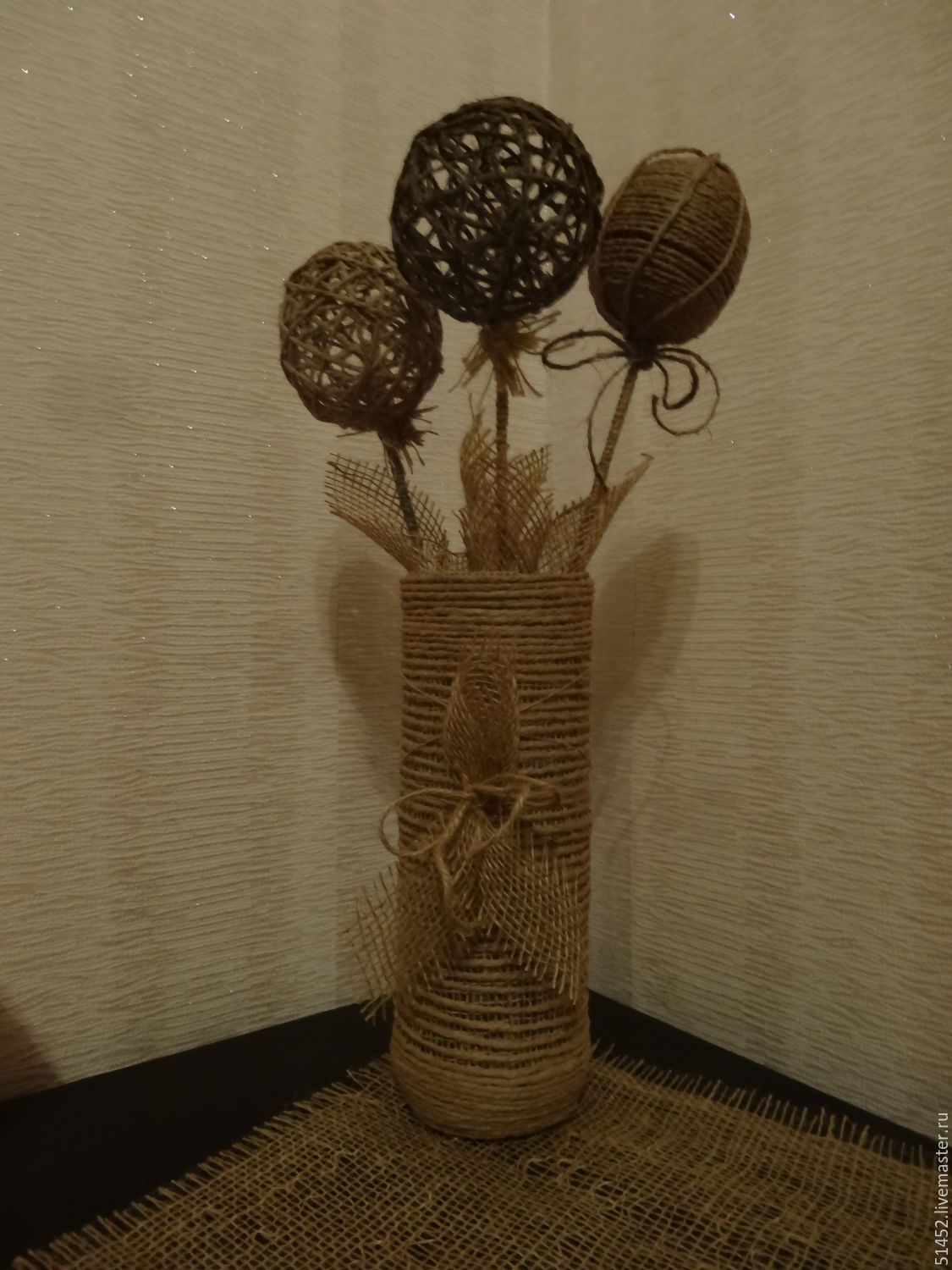Стеклянная ваза для цветов декоративная интерьерная Шар Аквариум Подарок Сувенир 14 февраля 8 марта