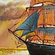 Order Golden sails. Irene's gallery. Oil paintings.. Livemaster. . Pictures Фото №3