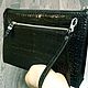 Clutch bag for men, crocodile leather, in black. Man purse. SHOES&BAGS. Online shopping on My Livemaster.  Фото №2